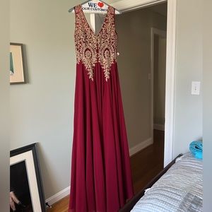 Burgundy Prom Dress
